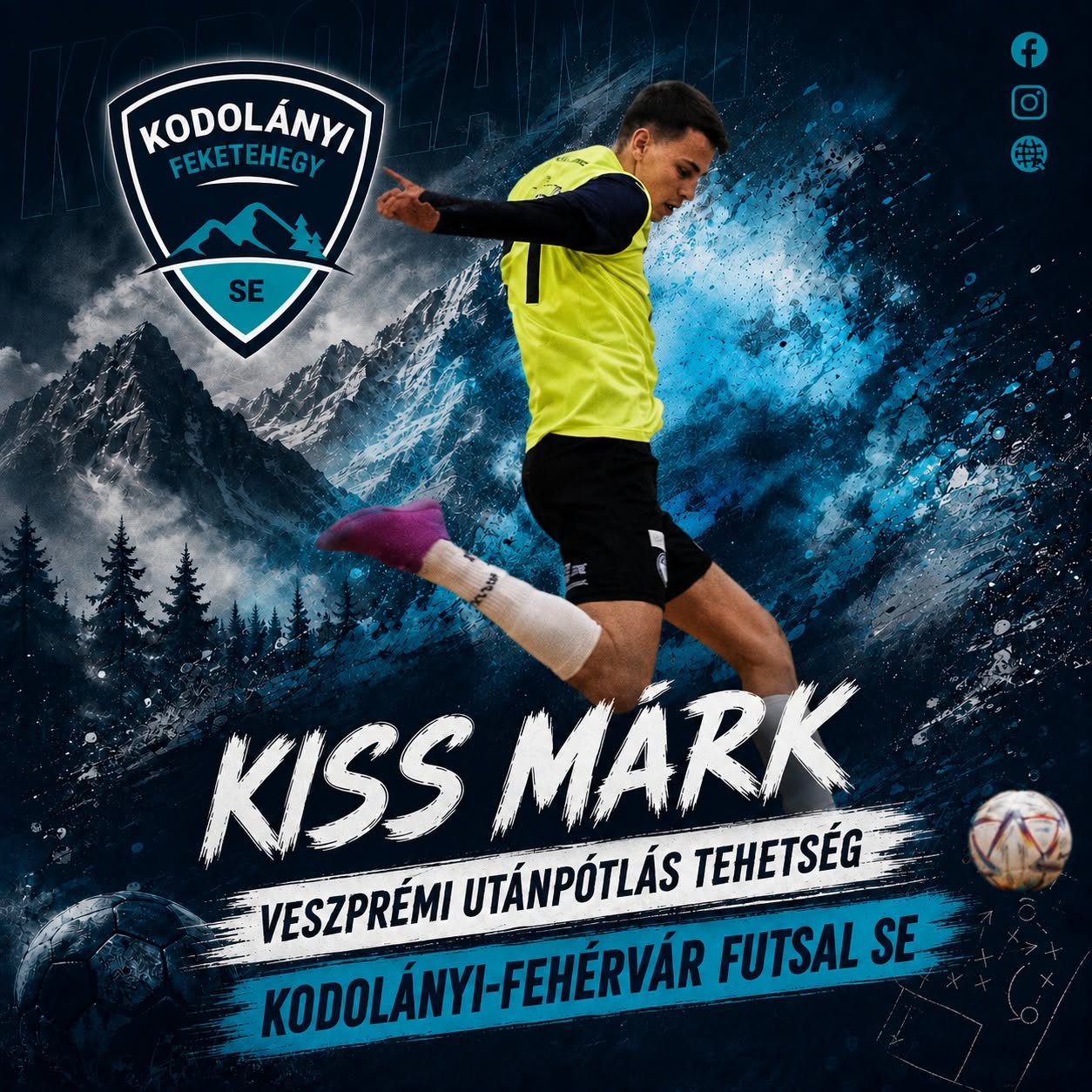 Felnőtt hír illusztrációja: Veszprémi utánpótlás tehetség érkezik: Kiss Márk a csapatunk tagja