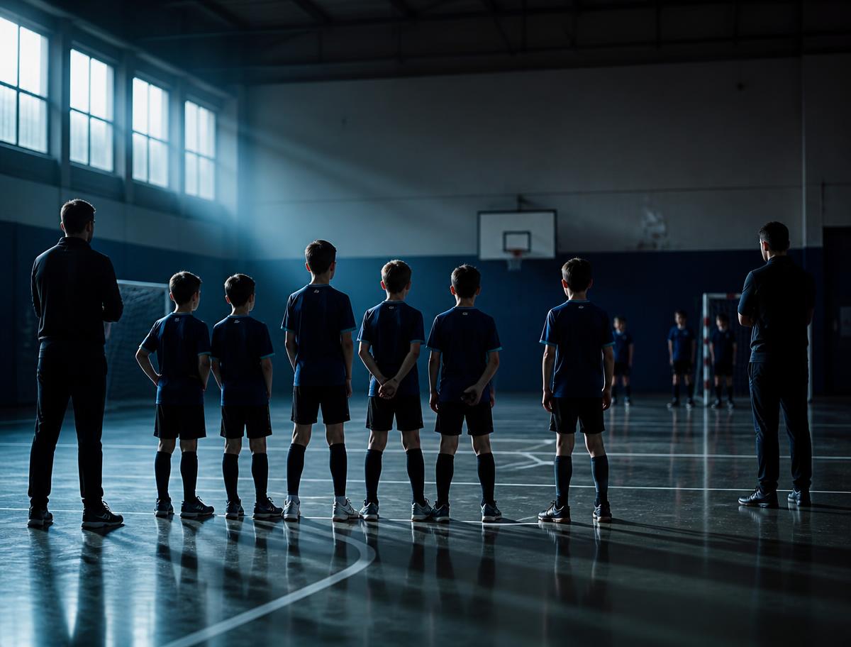 Utánpótlás-edzés a Kodolányi-Fehérvár Futsal SE tornatermében